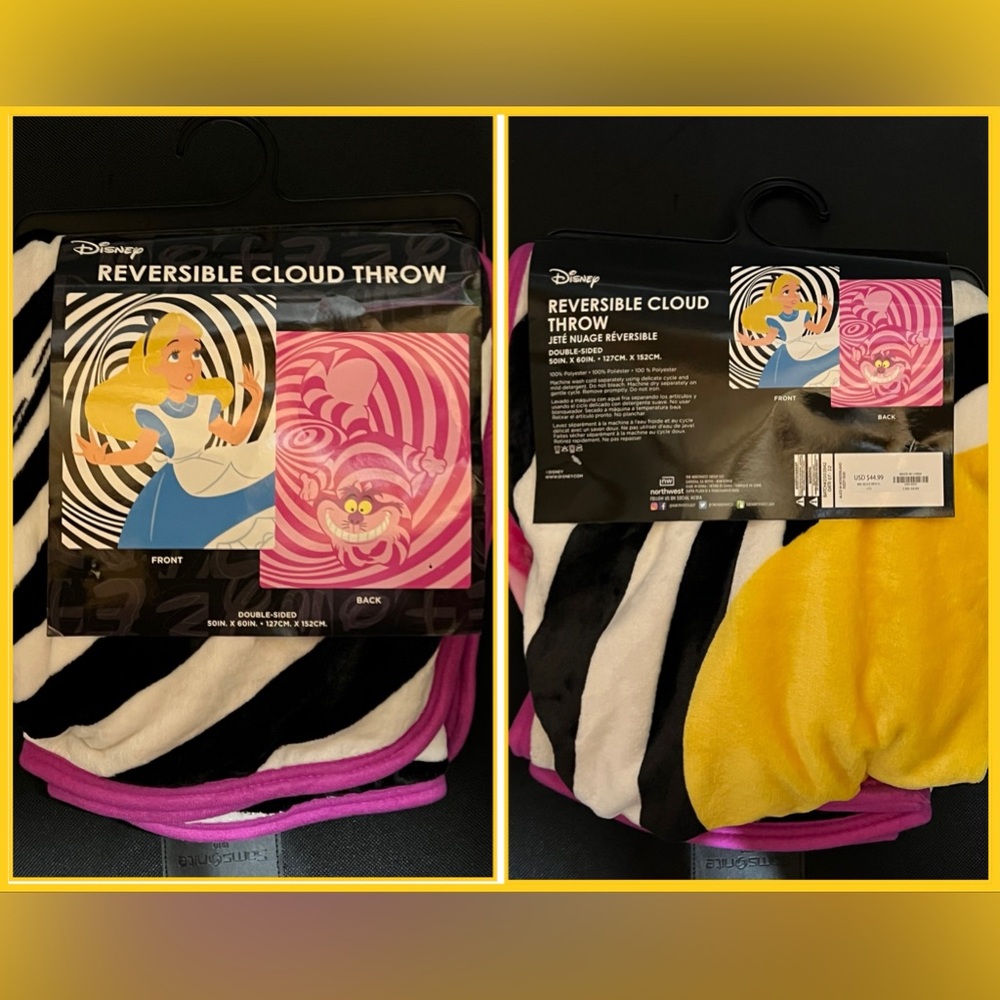 Alice In Wonderland Fleece Blanket
